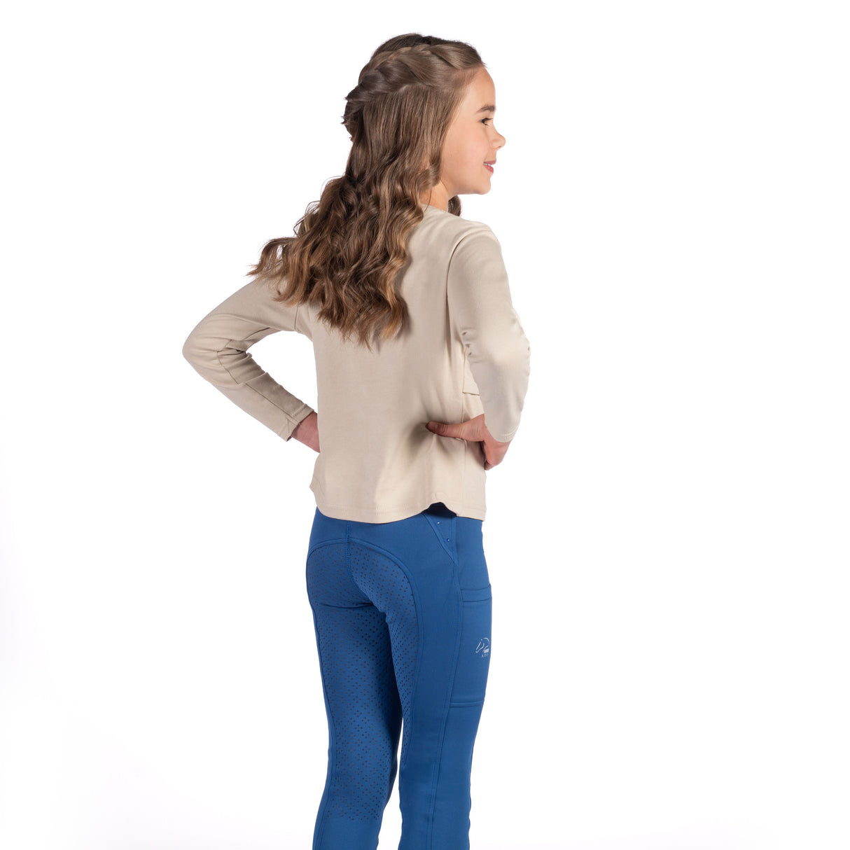 HKM Children's Longsleeve Shirt -Mia- #colour_beige