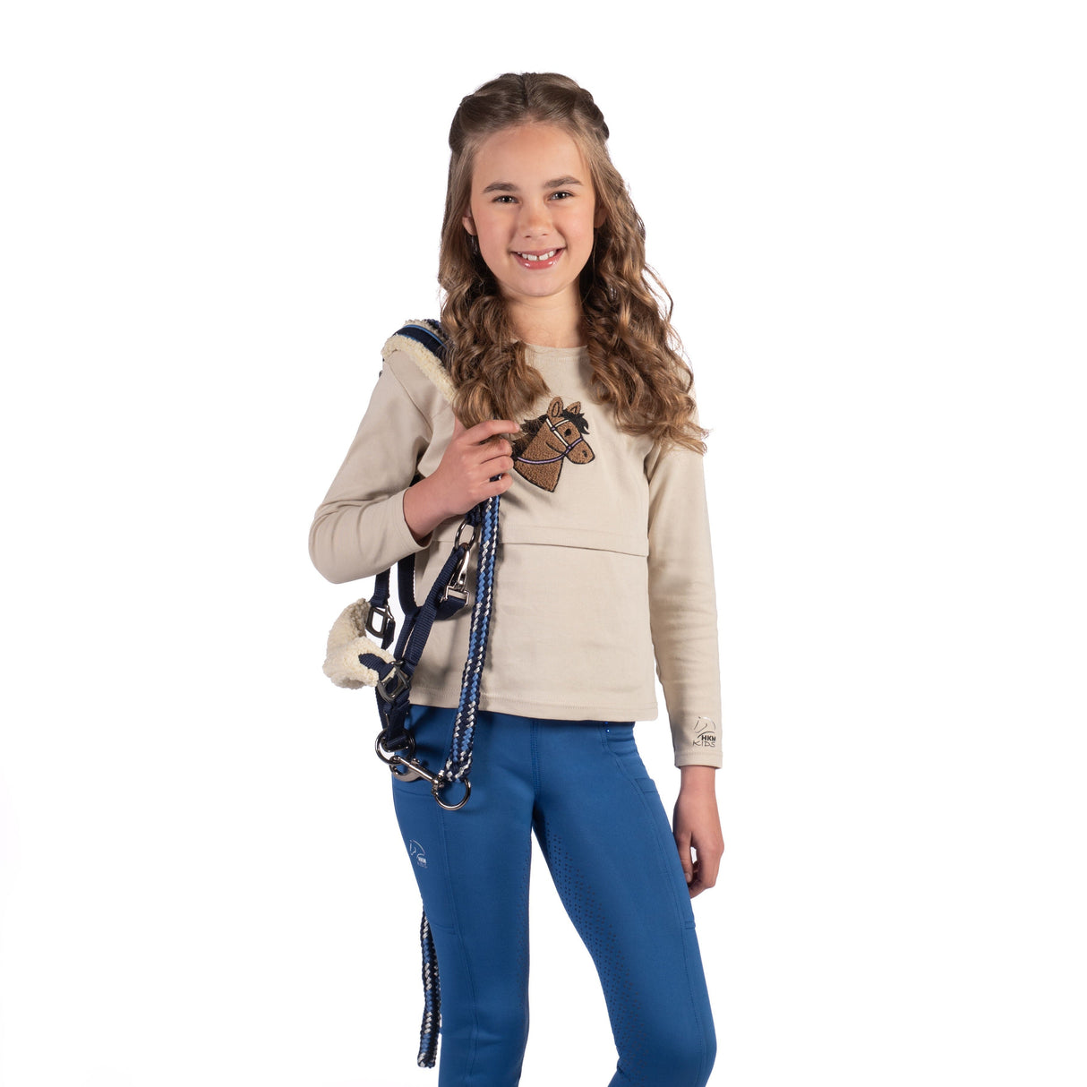 HKM Children's Longsleeve Shirt -Mia- #colour_beige