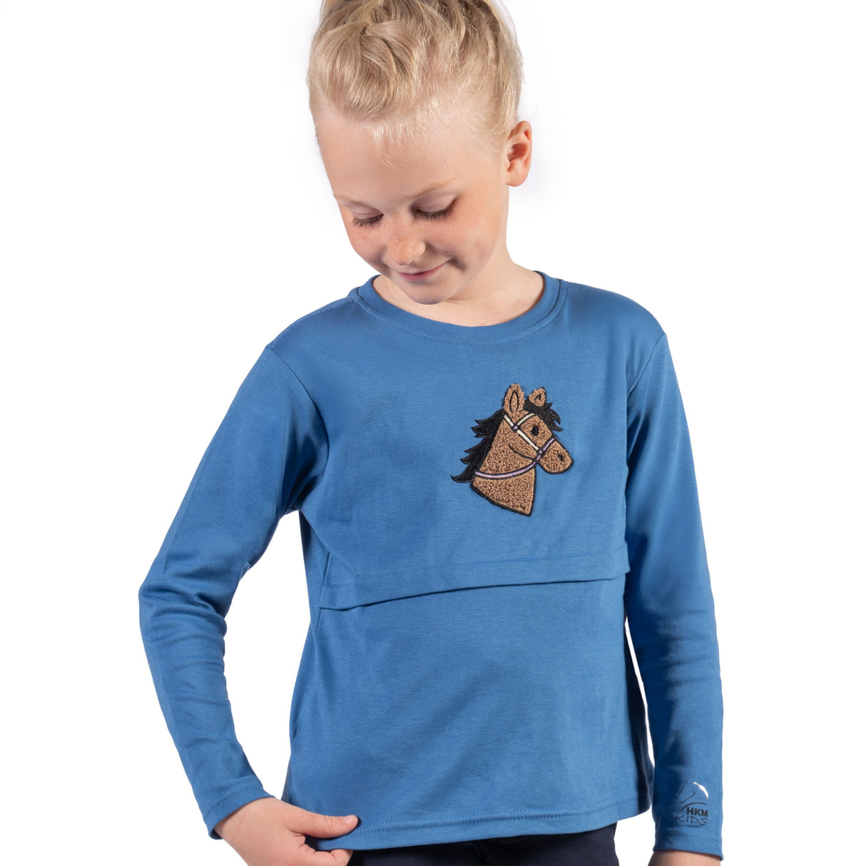 HKM Children's Longsleeve Shirt -Mia- #colour_blue
