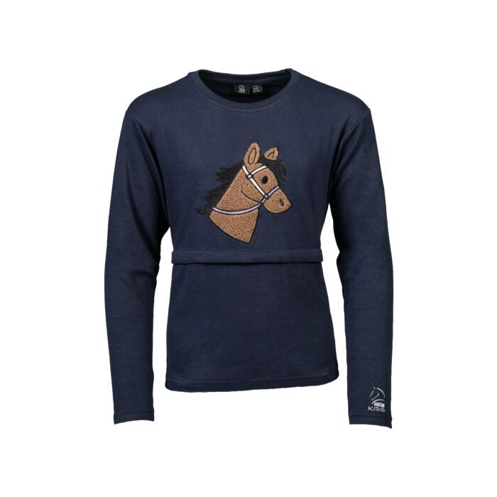 HKM Children's Longsleeve Shirt -Mia- #colour_deep-blue