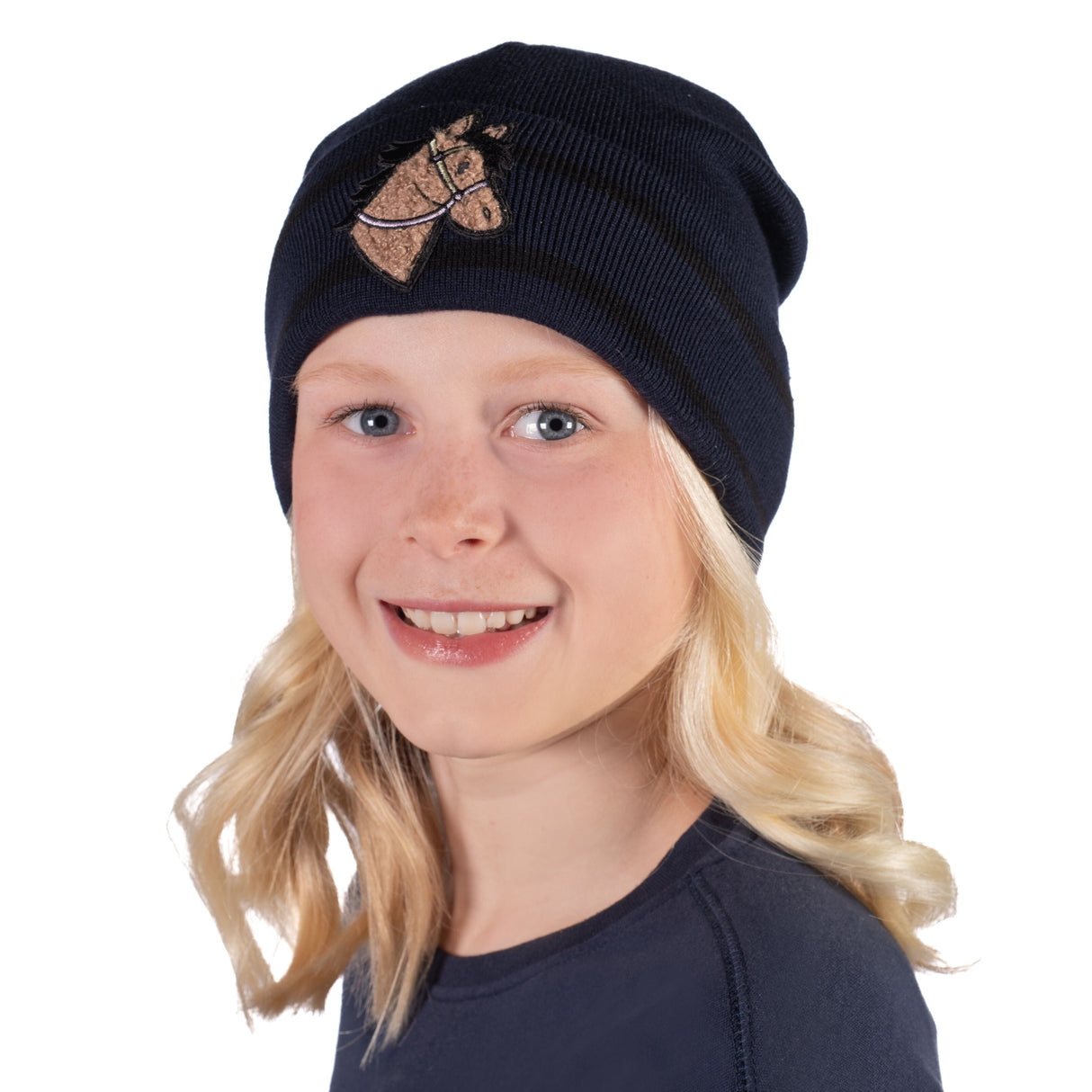 HKM Children's Beanie -Mia- #colour_deep-blue