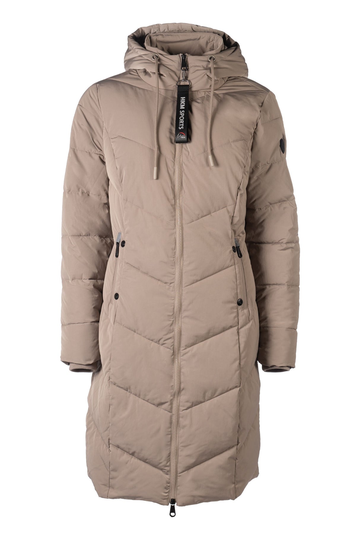 HKM Ladies Quilted Coat -Toronto- #colour_taupe