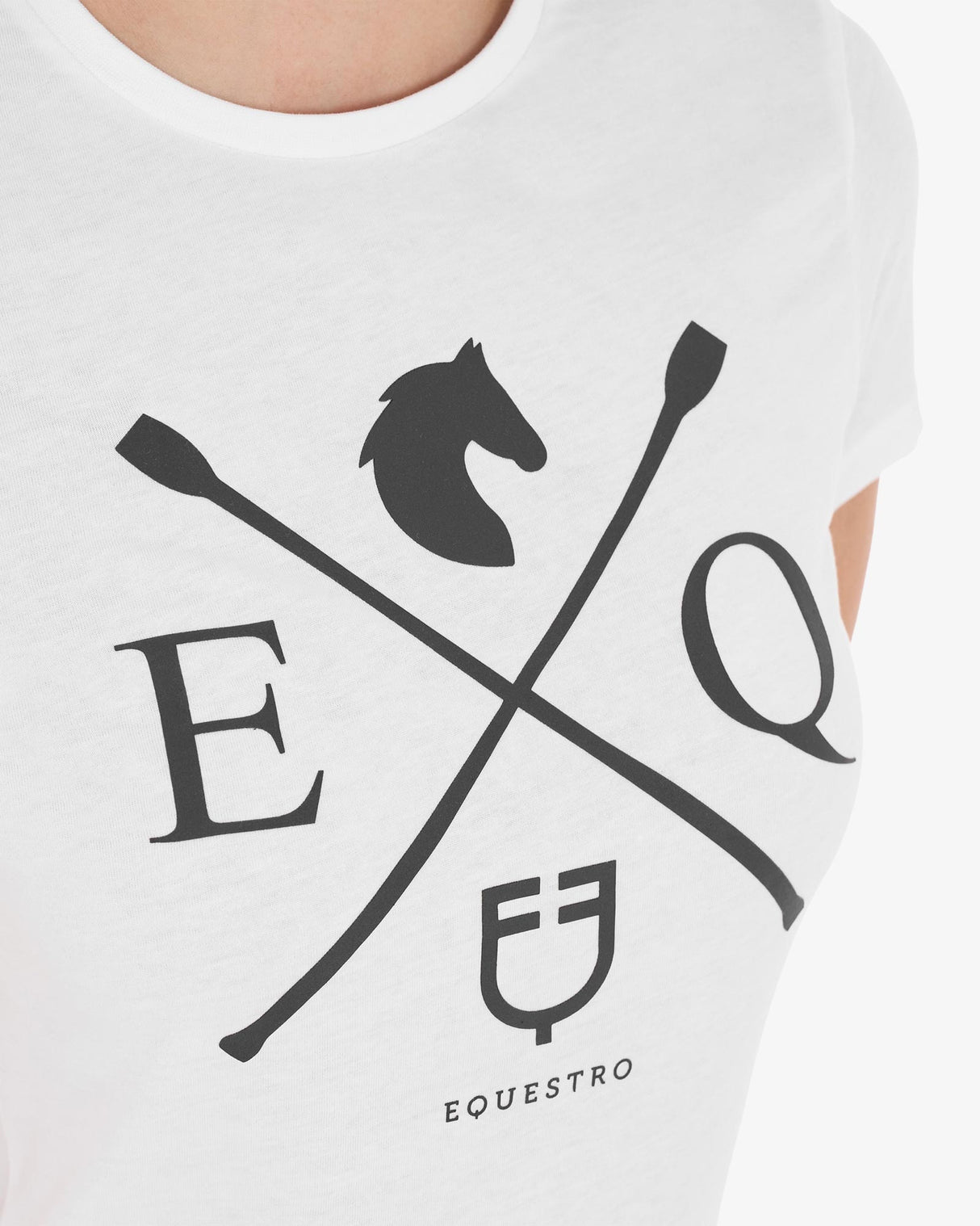 Equestro Women's Eq Cotton T-Shirt #colour_white
