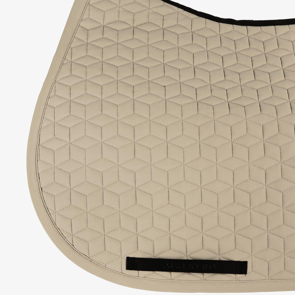 Equestro Jumping Saddle Pad Cube Quilting #colour_beige