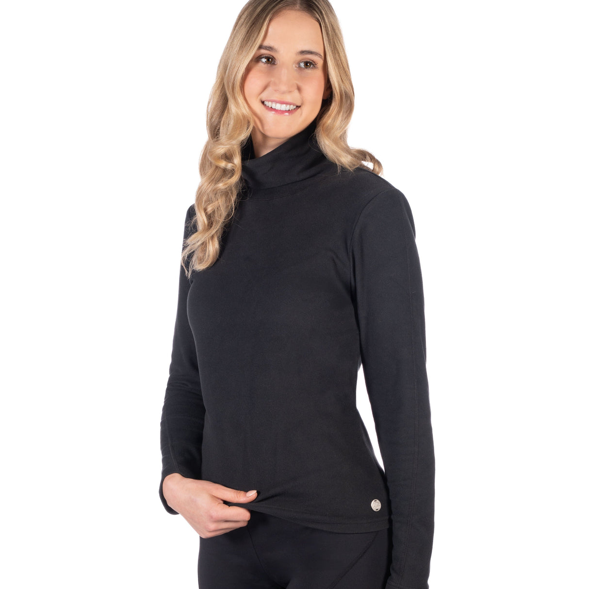 HKM Ladies Turtleneck Shirt -Eva- #colour_black