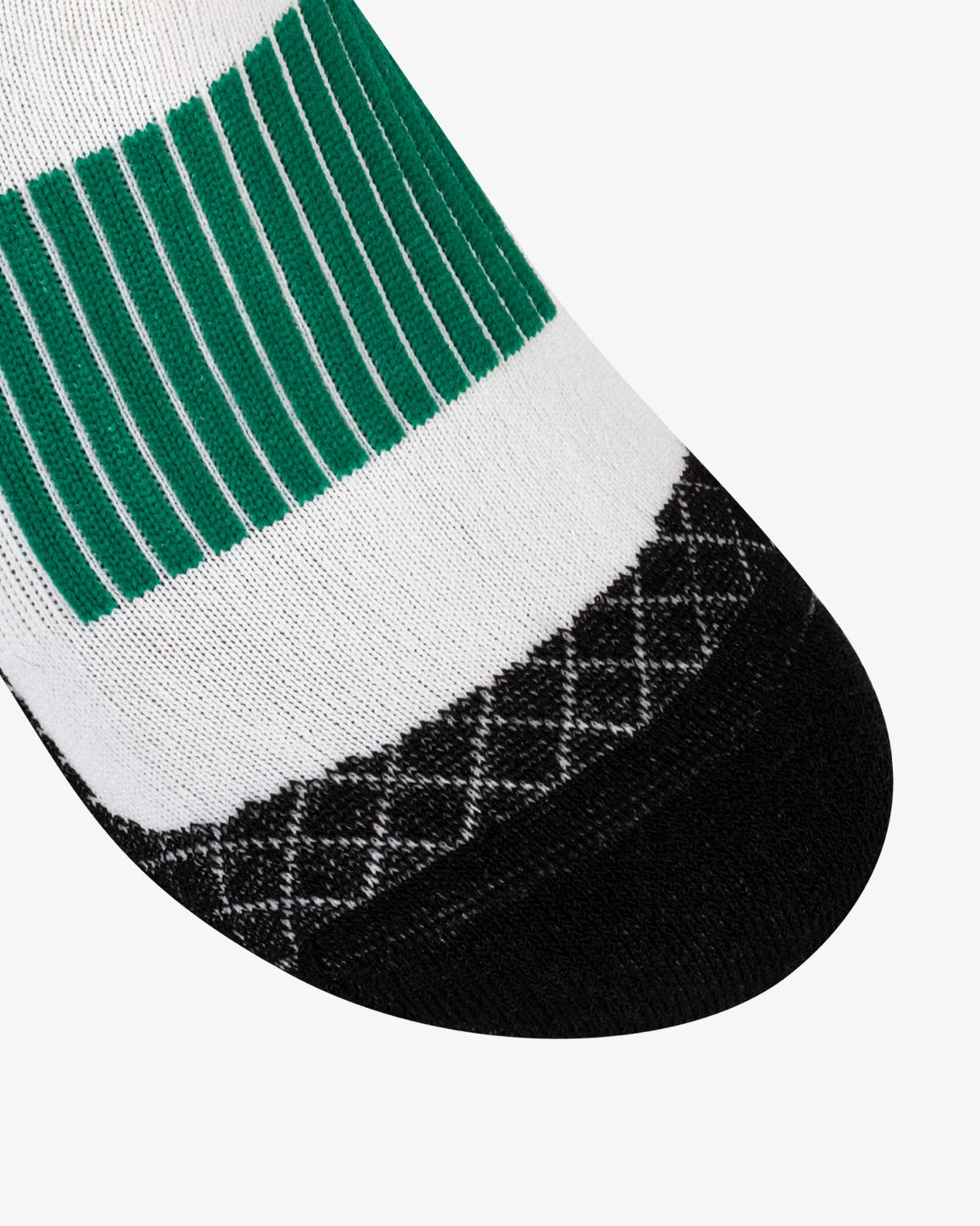 Equestro Sock In Technical And Breathable Fabric With Logo #colour_green-black-white