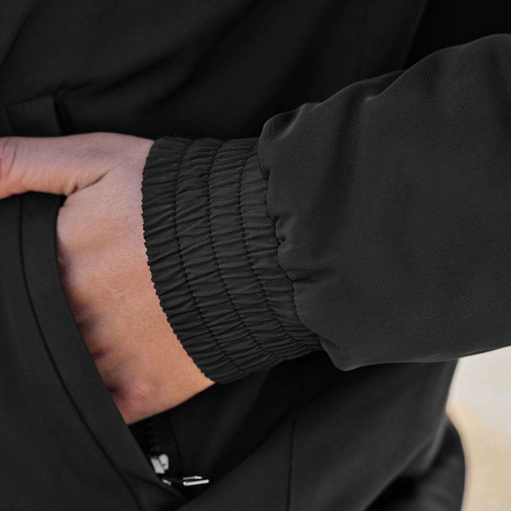 Dublin Zip Through Ladies Blouson Team Jacket #colour_black