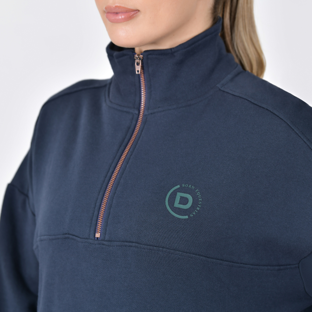 Dublin Ladies 1/4 Zip Fleece Pullover #colour_navy