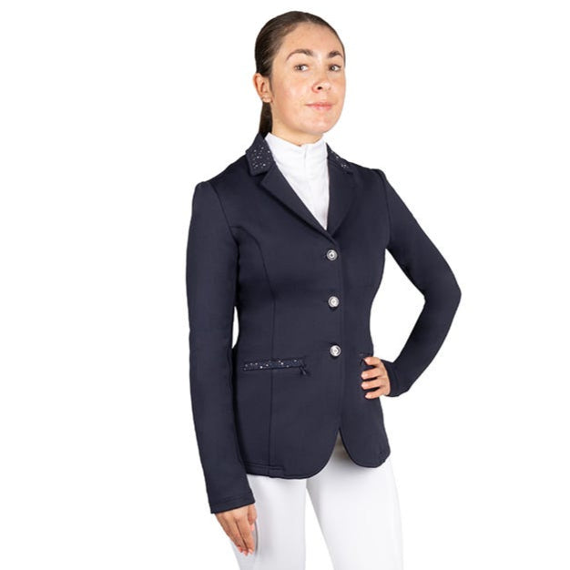 Hy Equestrian Roka Regal Show Jacket #colour_navy