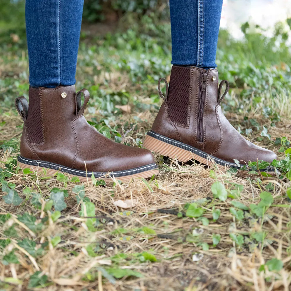 Hy Equestrian Children's Staden Chelsea Boot #colour_brown