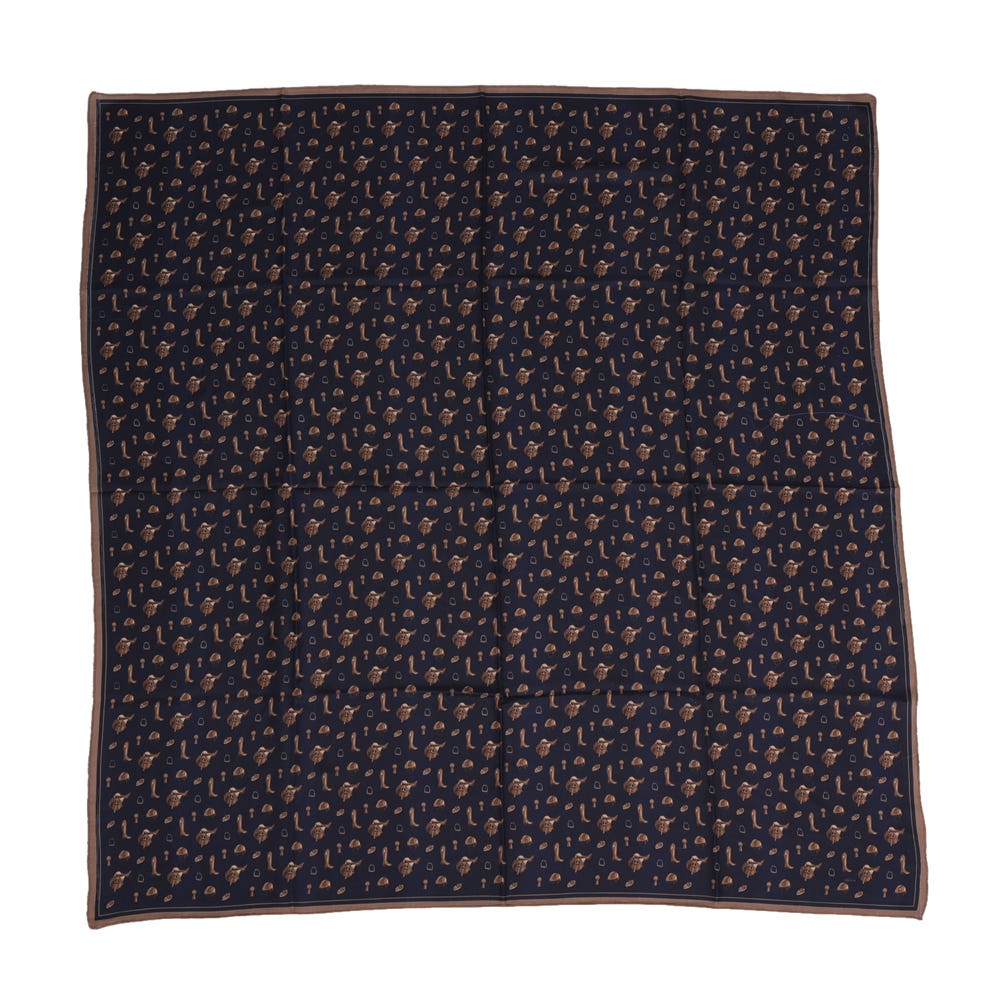 Hy Equestrian Elevate Country Scarf #colour_navy-fossil