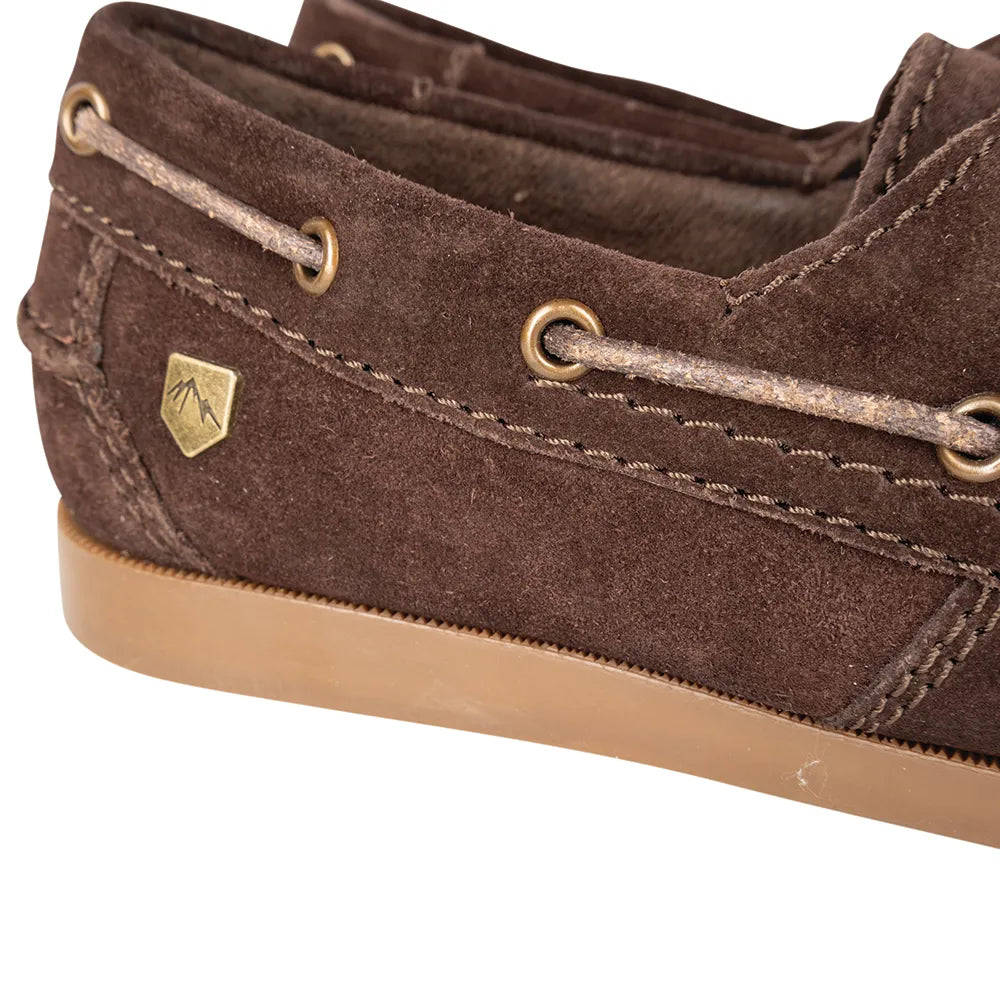 Hy Equestrian Savona Deck Shoes #colour_chocolate