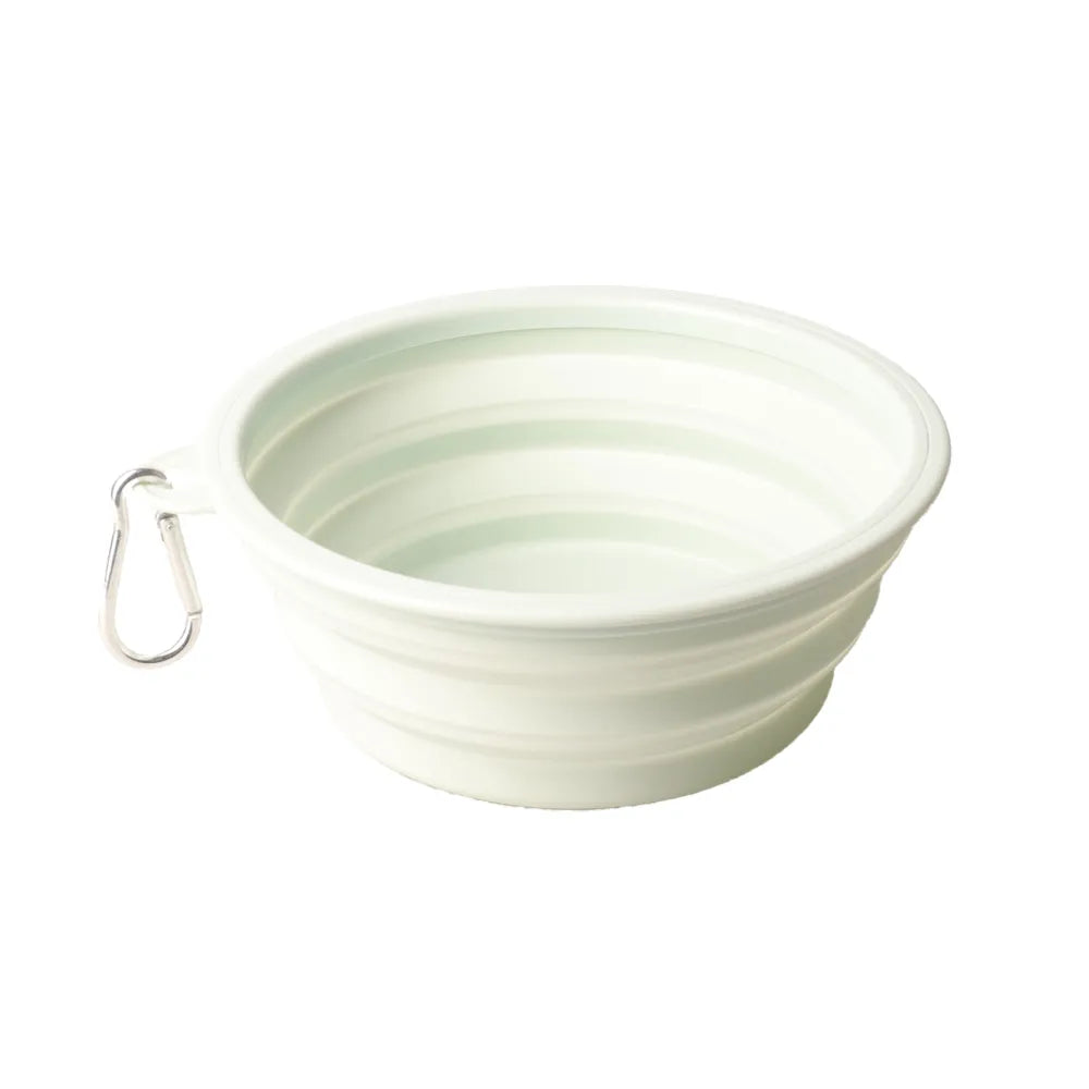 Benji & Flo Collapsible Travel Bowl #colour_green
