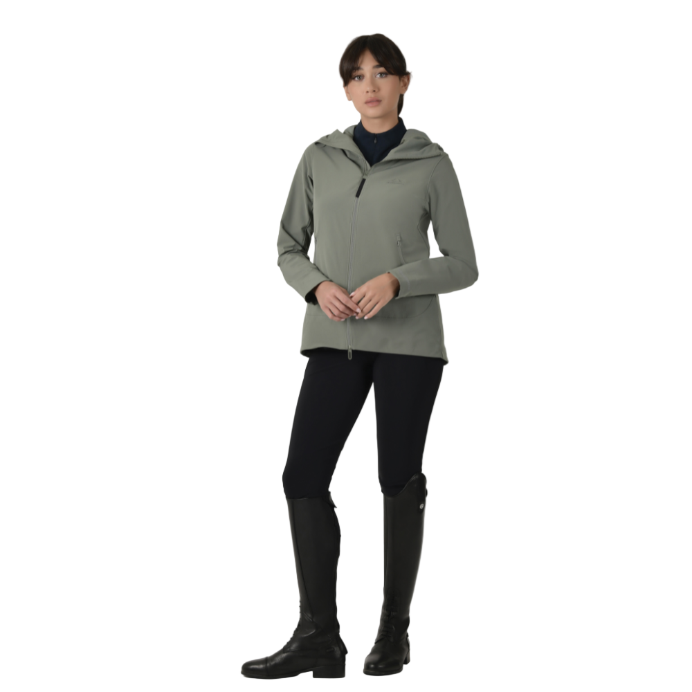 Weatherbeeta Ladies Abrasion Proof Stretch Riding Jacket #colour_olive-leaf