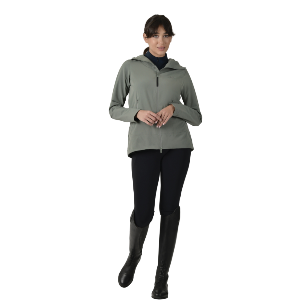 Weatherbeeta Ladies Abrasion Proof Stretch Riding Jacket #colour_olive-leaf