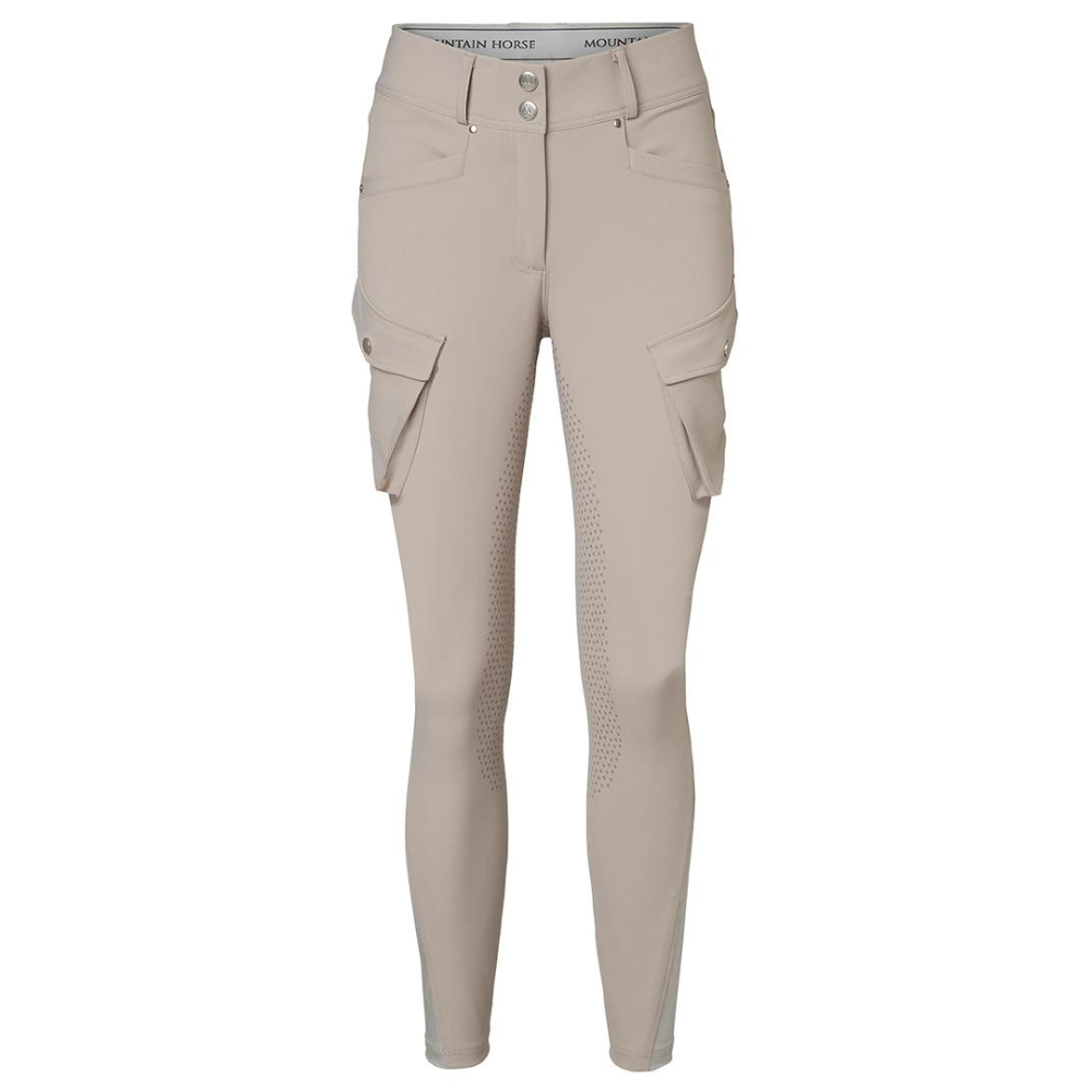 Mountain Horse Estelle Cargo Full Seat Breeches #colour_grey