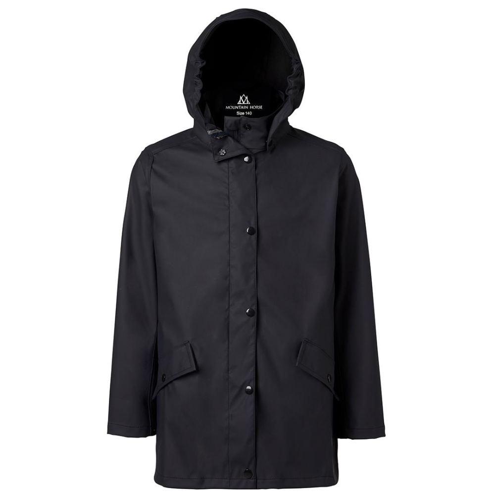 Mountain Horse Children's Drops Rain Coat #colour_black