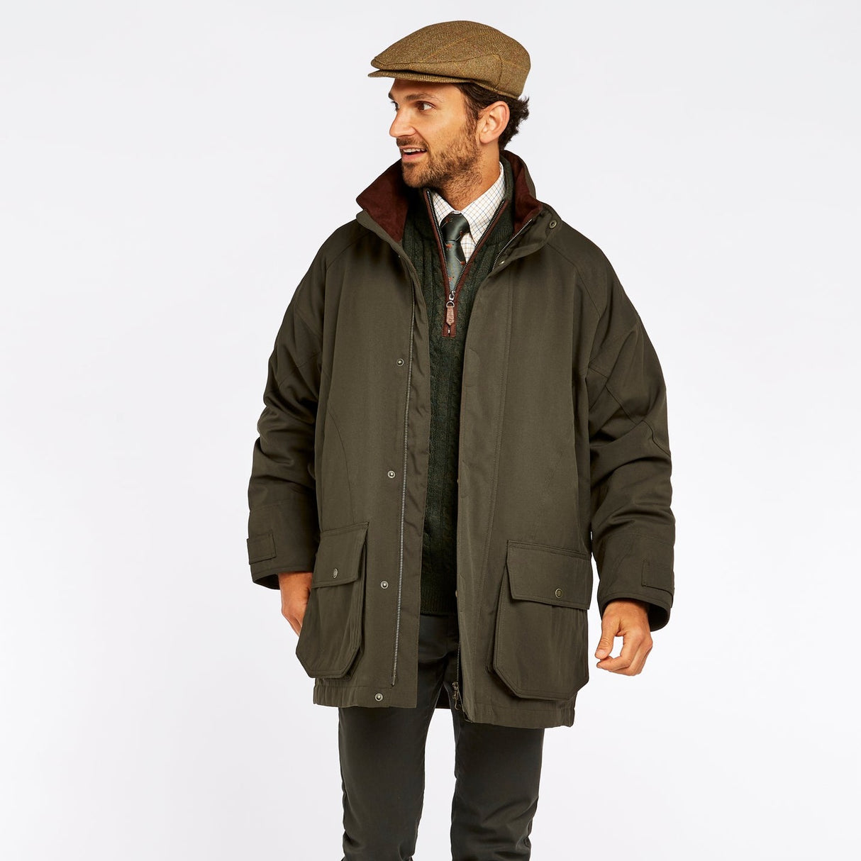 Dubarry Mens Rosleague Shooting Coat #Colour_ivy