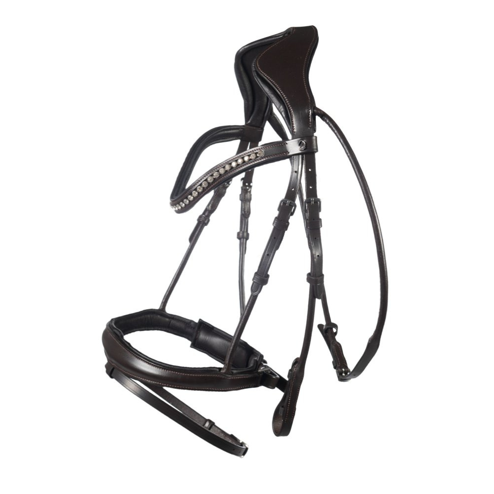 HKM Bridle -Arezzo- #colour_dark-brown