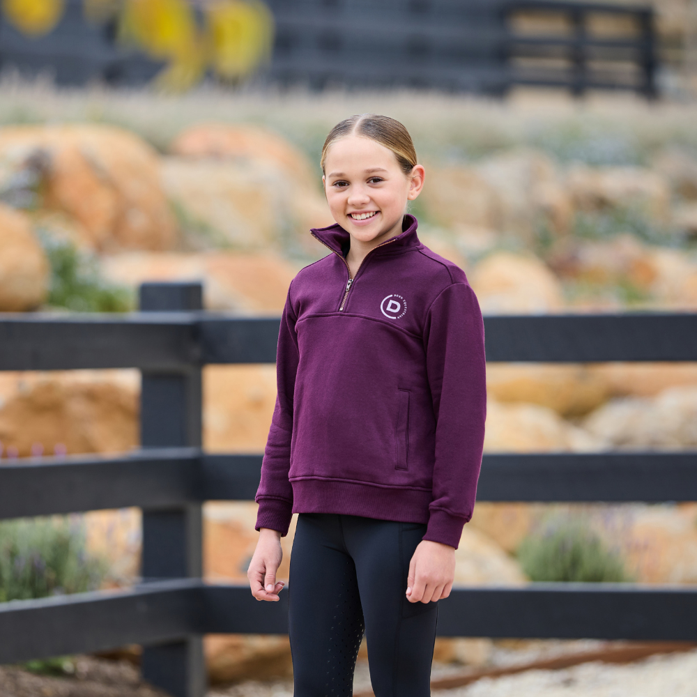 Dublin Children's 1/4 Zip Fleece Pullover #colour_purple-violet