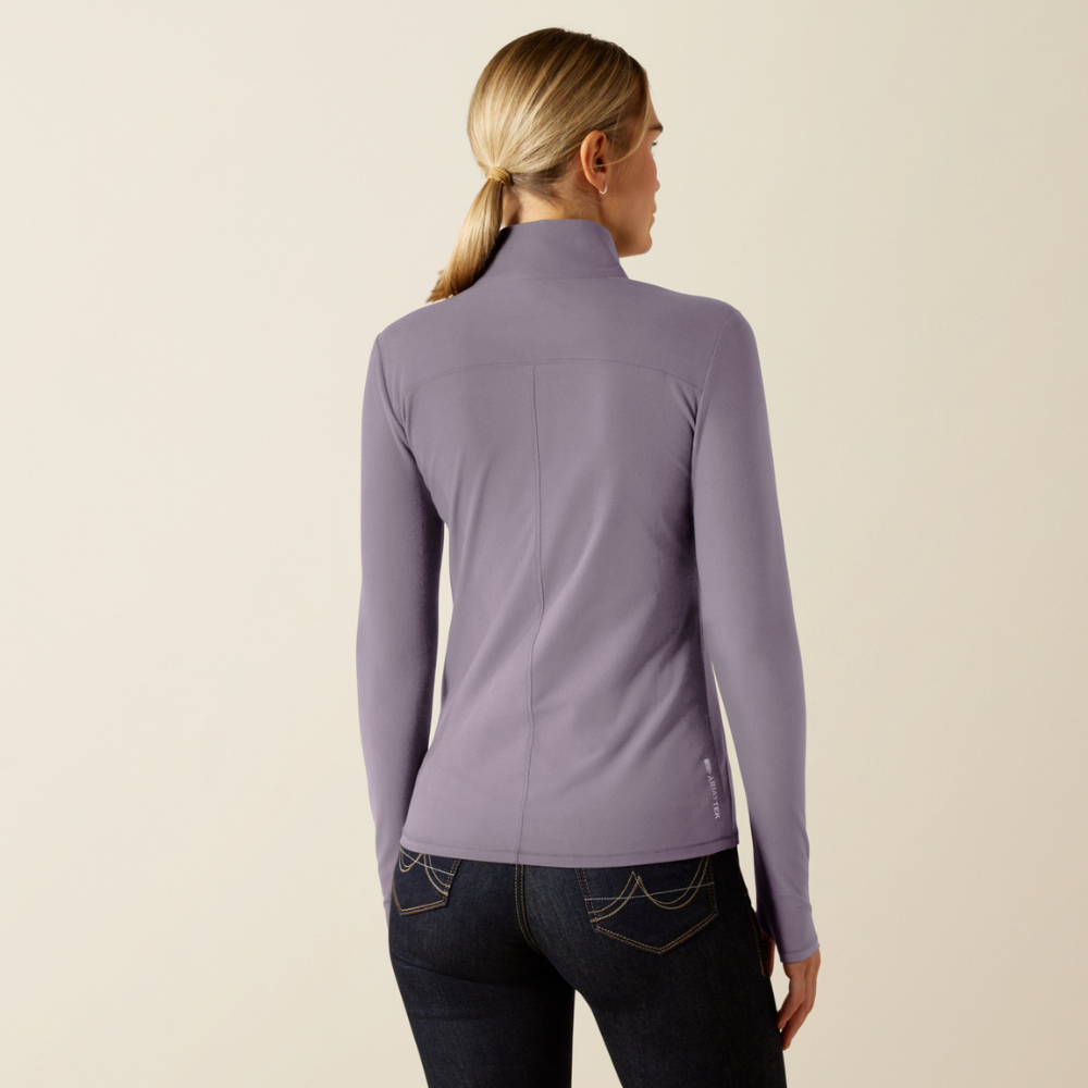Ariat Women's Lowell 3.0 1/4 Zip Baselayer #colour_purple-ash