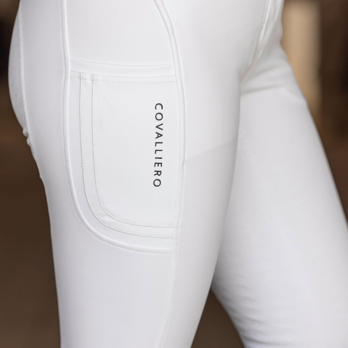 Covalliero Ladies Premium Breeches #colour_white