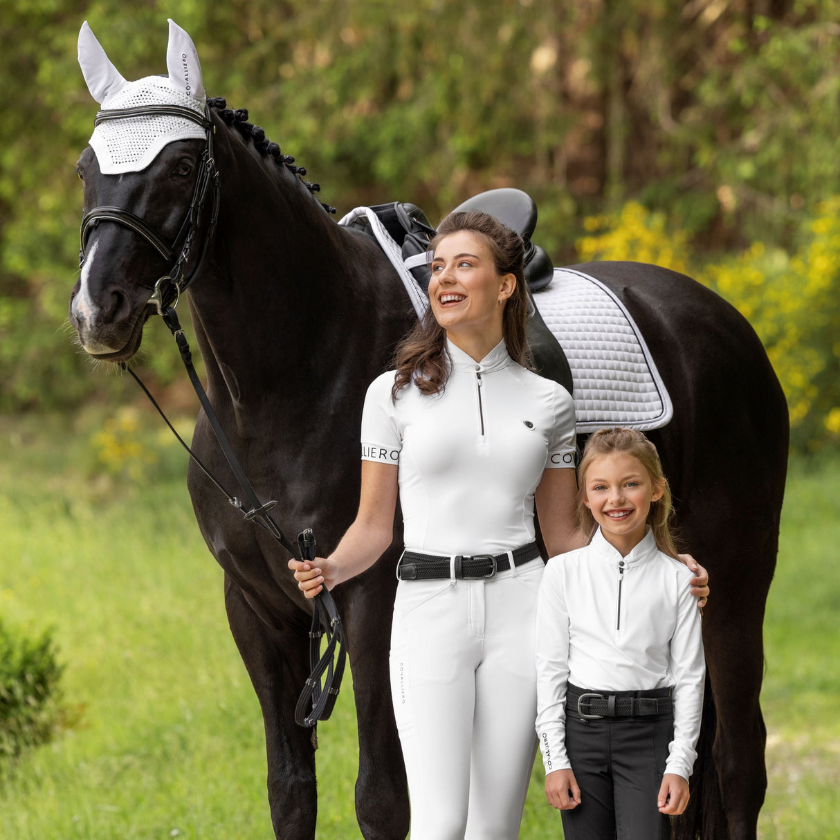 Covalliero Ladies Elegant Competition Shirt #colour_white