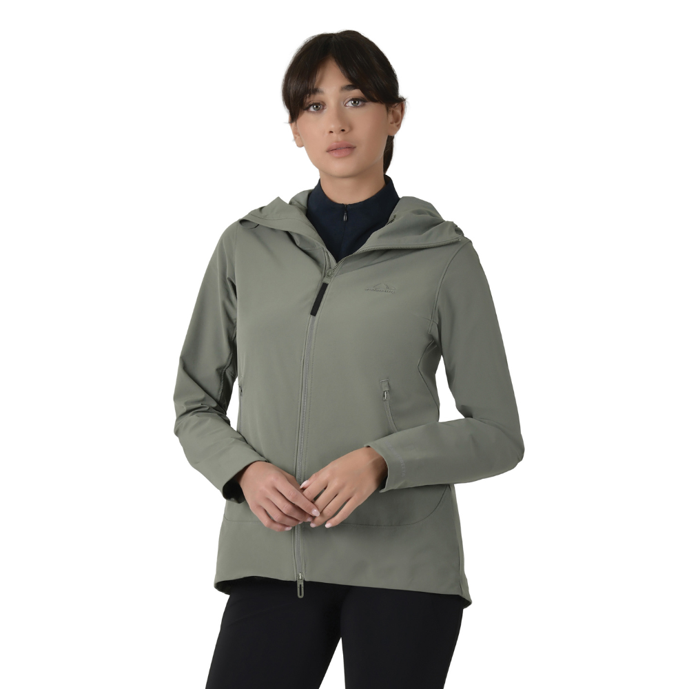 Weatherbeeta Ladies Abrasion Proof Stretch Riding Jacket #colour_olive-leaf