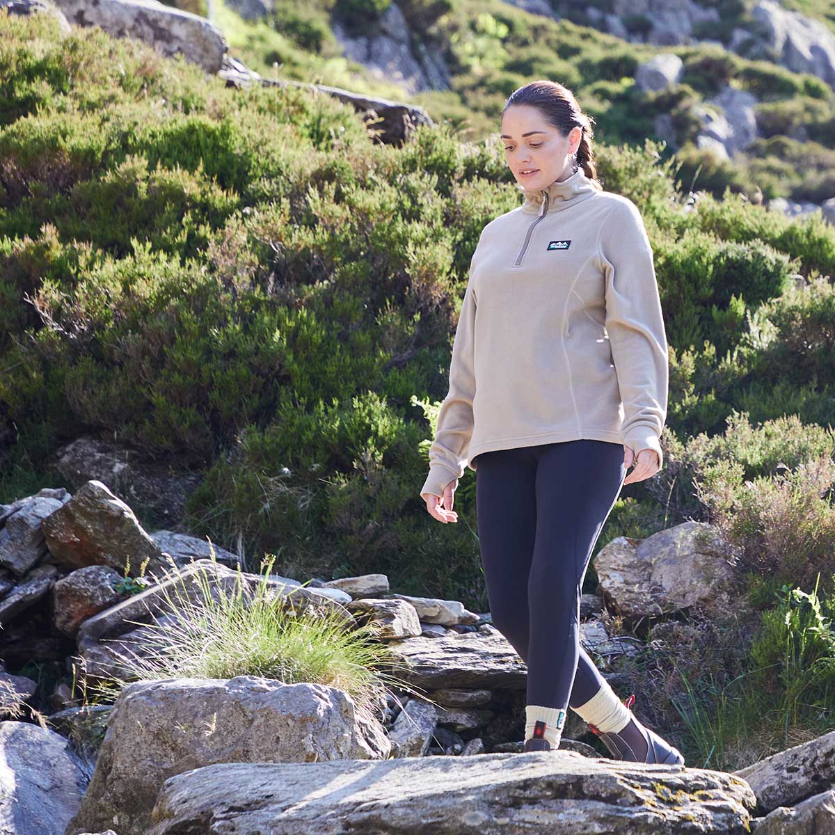 Ridgeline Womens Narvik Fleece - New #colour_roasted-cashew