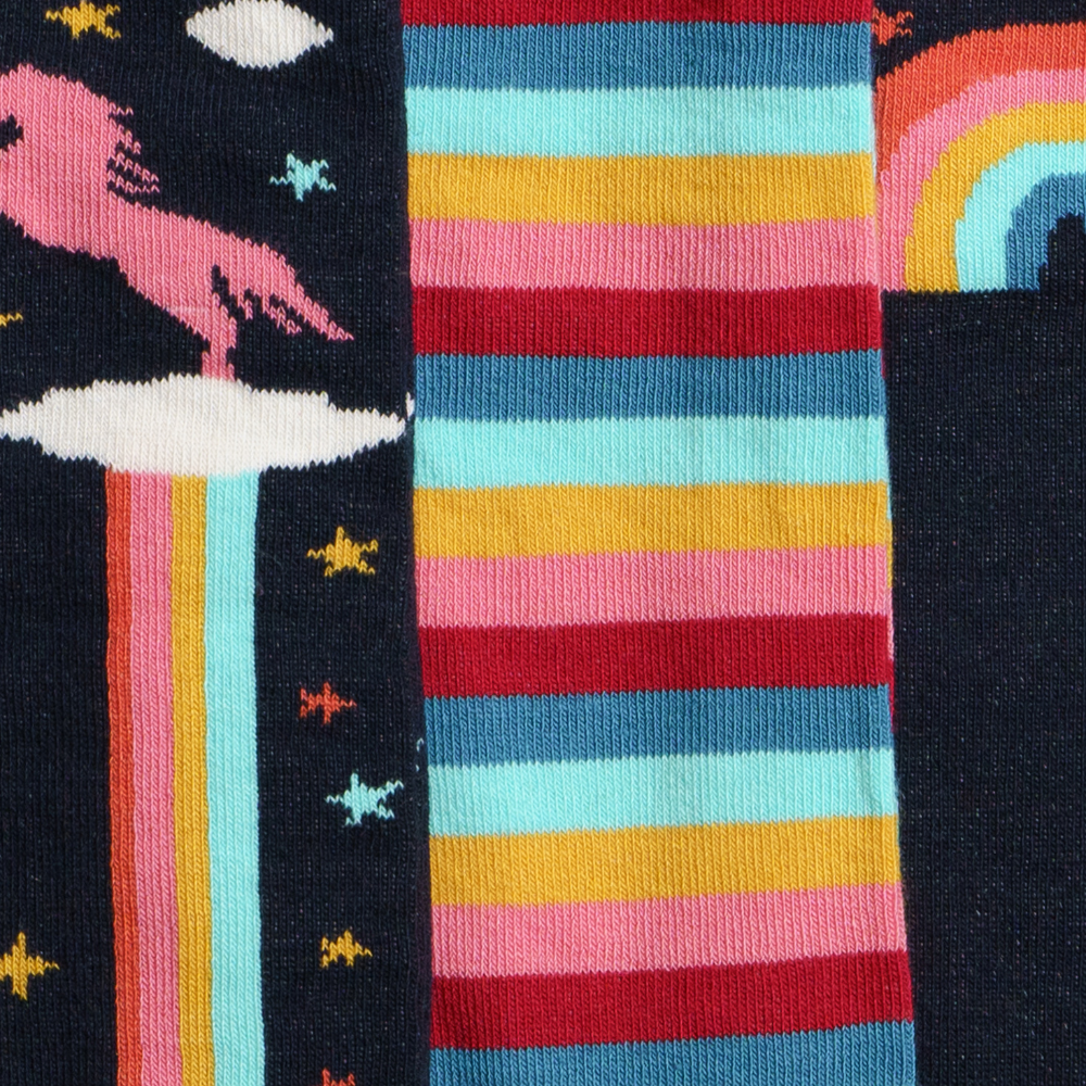 Toggi Rainbow Unicorn Socks #colour_navy-orange