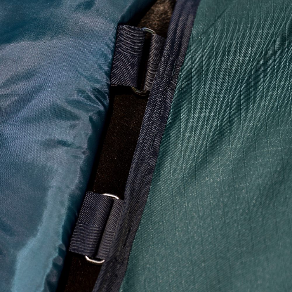 Horseware Ireland Amigo Ripstop 900 Plus 100g #colour_dynasty-green-navy-silver