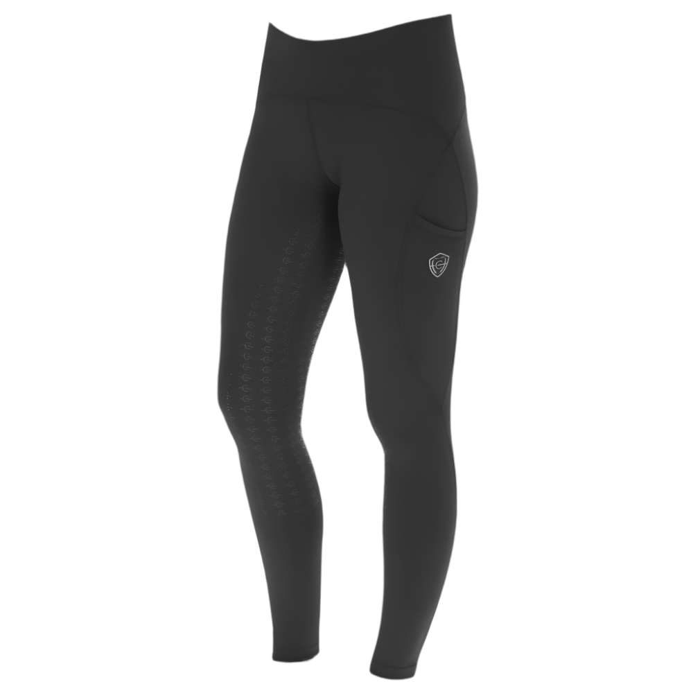 Covalliero Ladies Pull On Riding Tights #colour_black