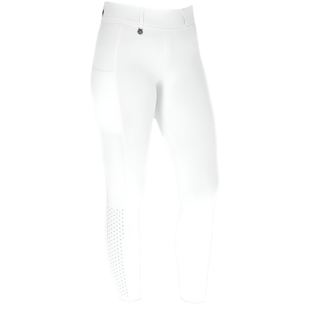 Covalliero Ladies Compression Riding Tights #colour_white