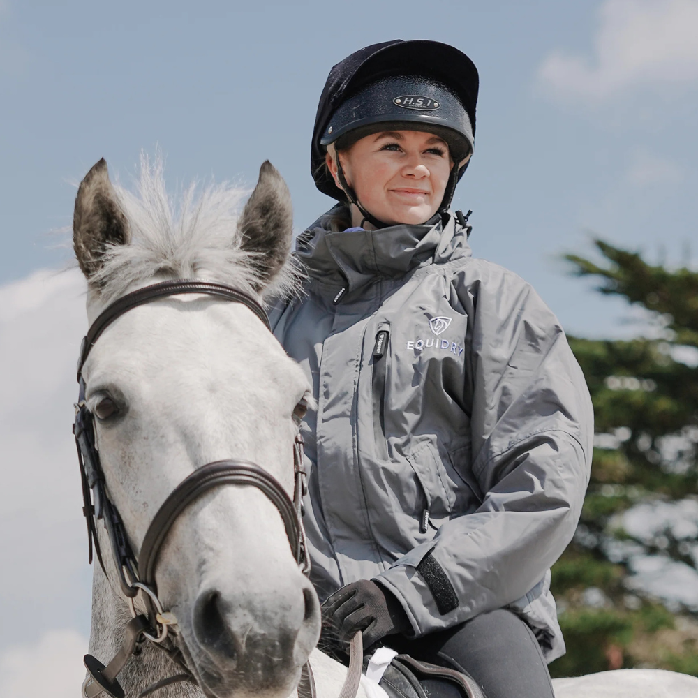 EQUIDRY Women's Thin Fleece Shortie #colour_grey-grey