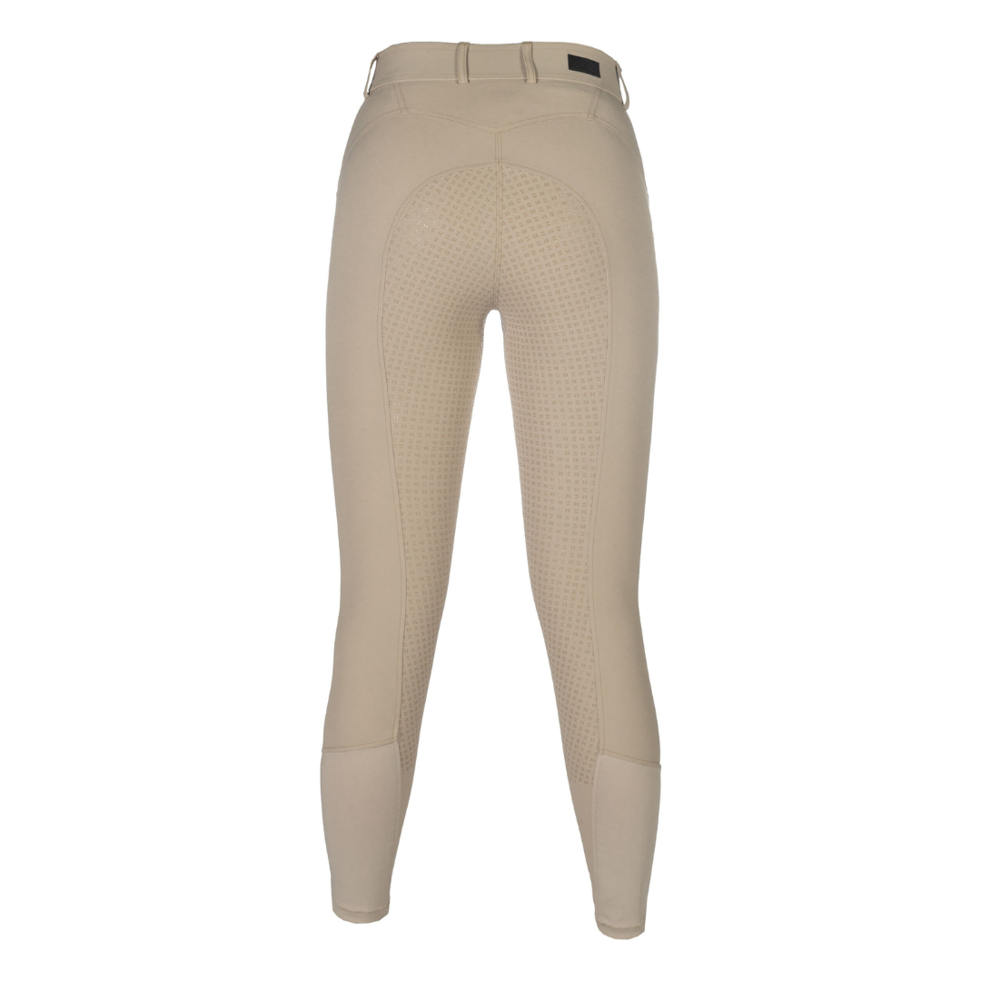HKM Children's Silicone Full Seat Riding Breeches -Ari Mid Rise- #colour_beige