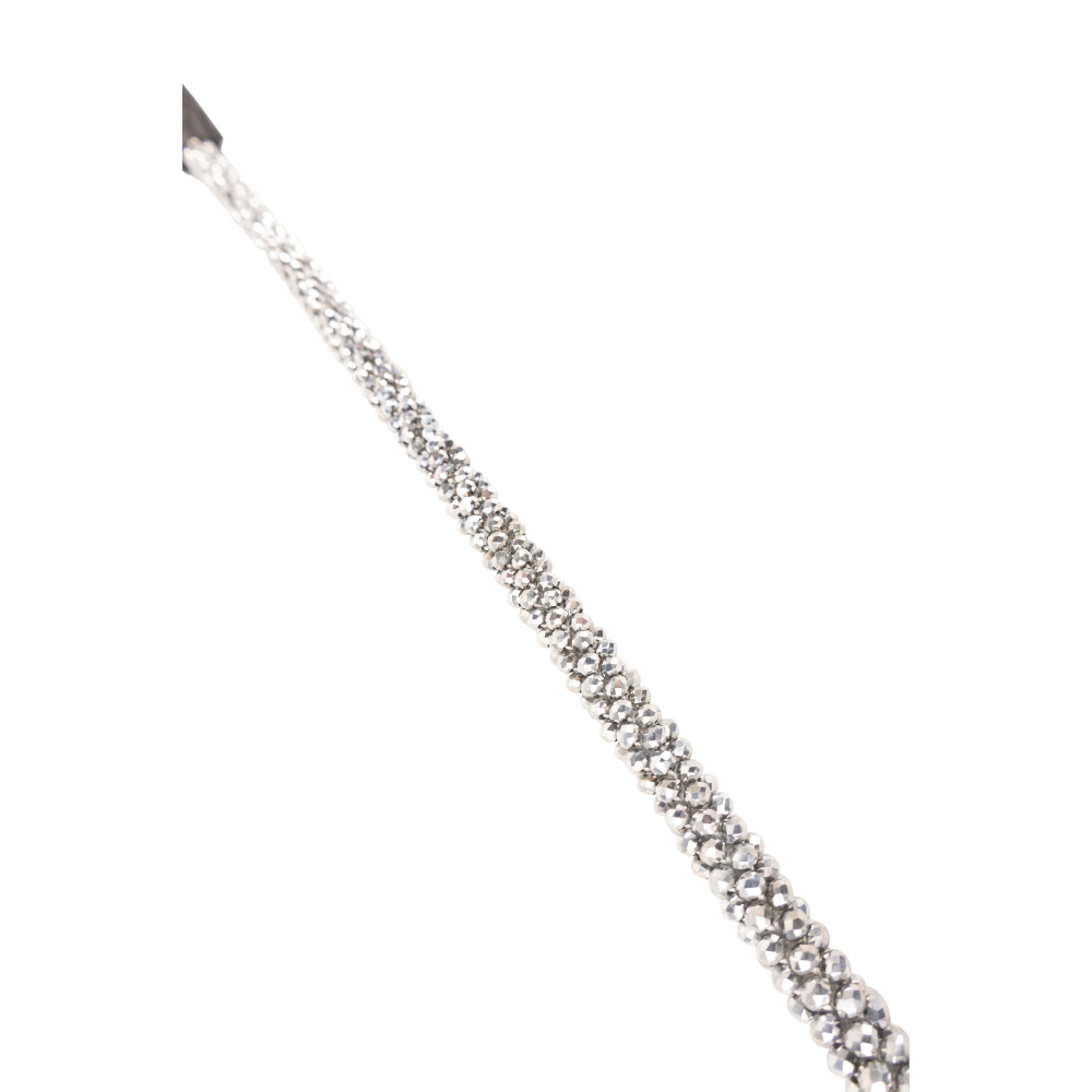 ProPresicce Signature Crystal Diamante Browband by Hy Equestrian #colour_silver