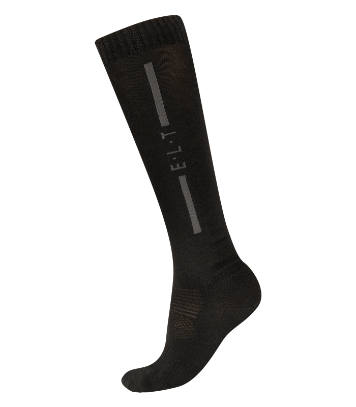 E.L.T Merino Winter Unisex Riding Socks #colour_black