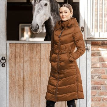 E.L.T Oslo Ladies Light Weight Coat #colour_cinnamon