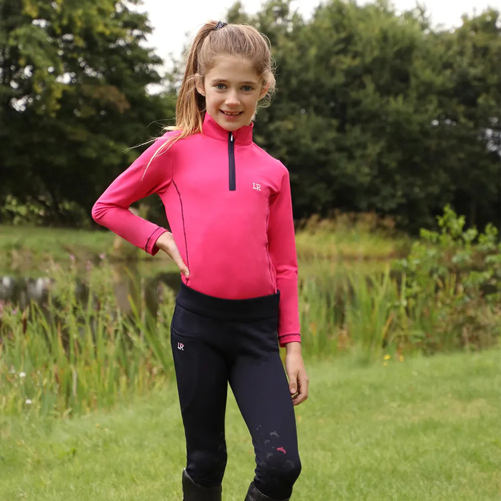 Sara Base Layer By Little Rider #colour_pink-navy