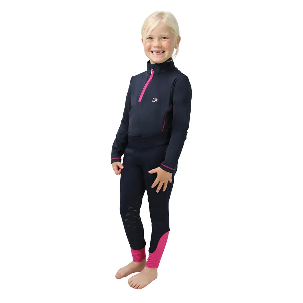 Sara Base Layer By Little Rider #colour_navy-pink