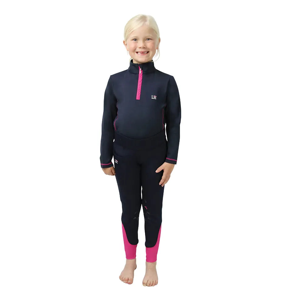 Sara Base Layer By Little Rider #colour_navy-pink