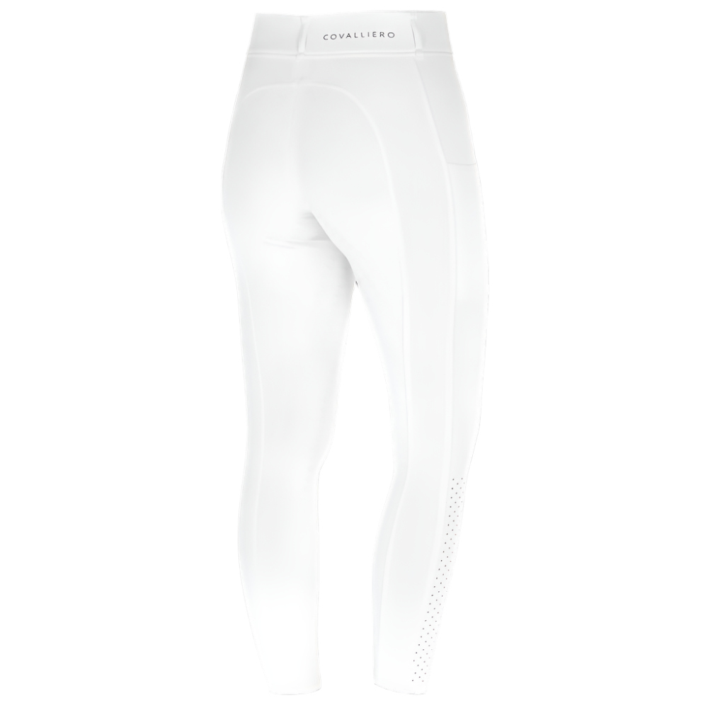 Covalliero Ladies Compression Riding Tights #colour_white
