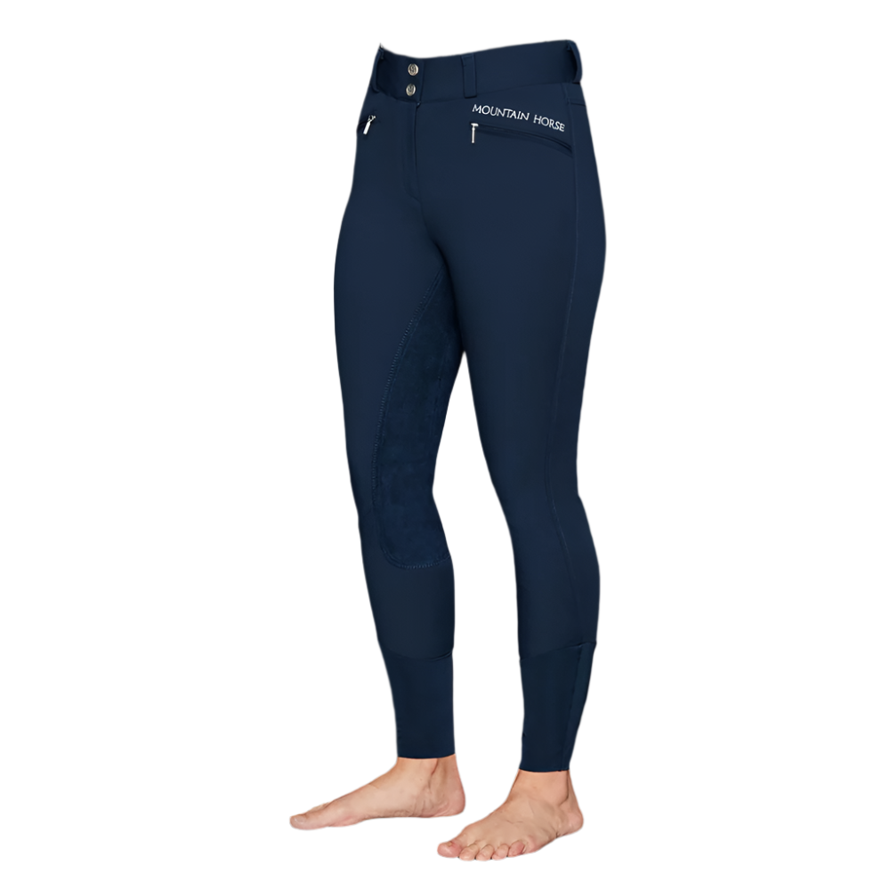 Mountain Horse Diana Full Seat Imitation Leather Breeches #colour_navy