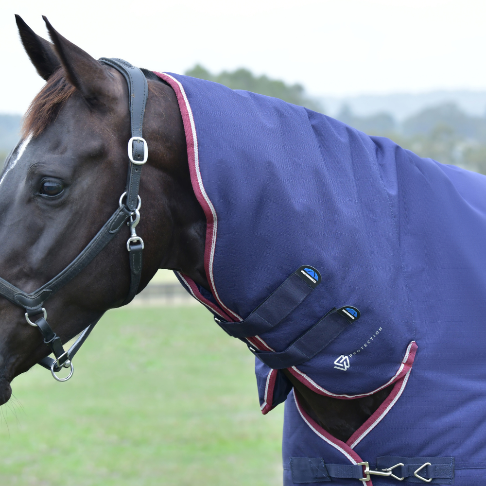 Weatherbeeta Comfitec Essential 360G Combo Turnout #colour_navy-burgundy
