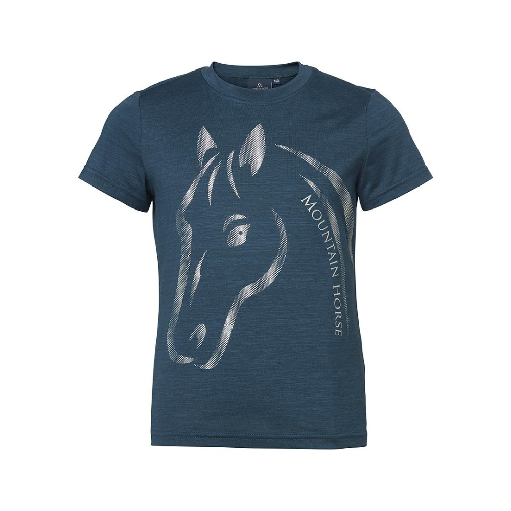 Mountain Horse Children's U & I Tech Tee #colour_navy