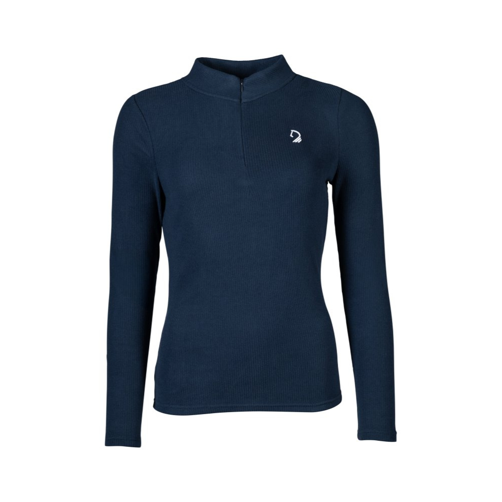 HKM Ladies Longsleeve Shirt -Arezzo Soft- #colour_deep-blue