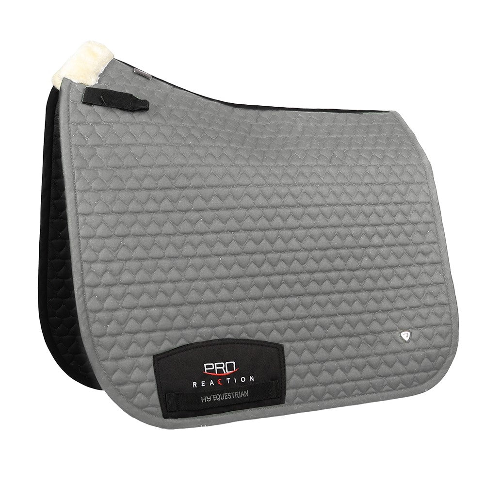 Hy Equestrian Pro Reaction Dressage Saddle Pad #colour_grey