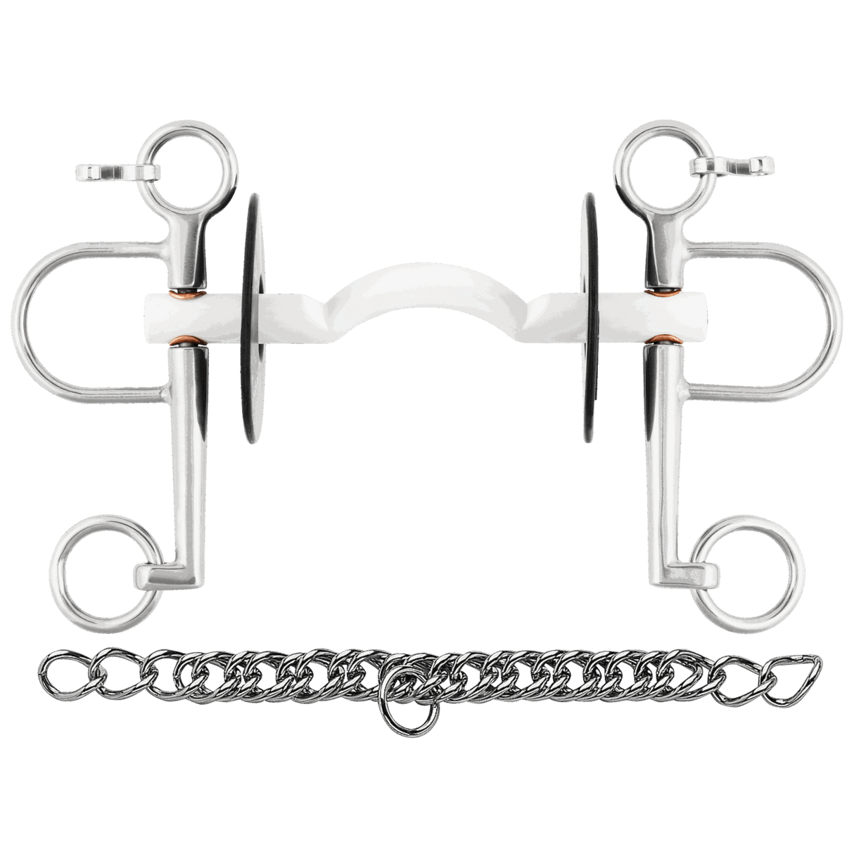 Sprenger Nathe Pelham Hard Mullen Mouth 15mm With 7cm Port Cheeks