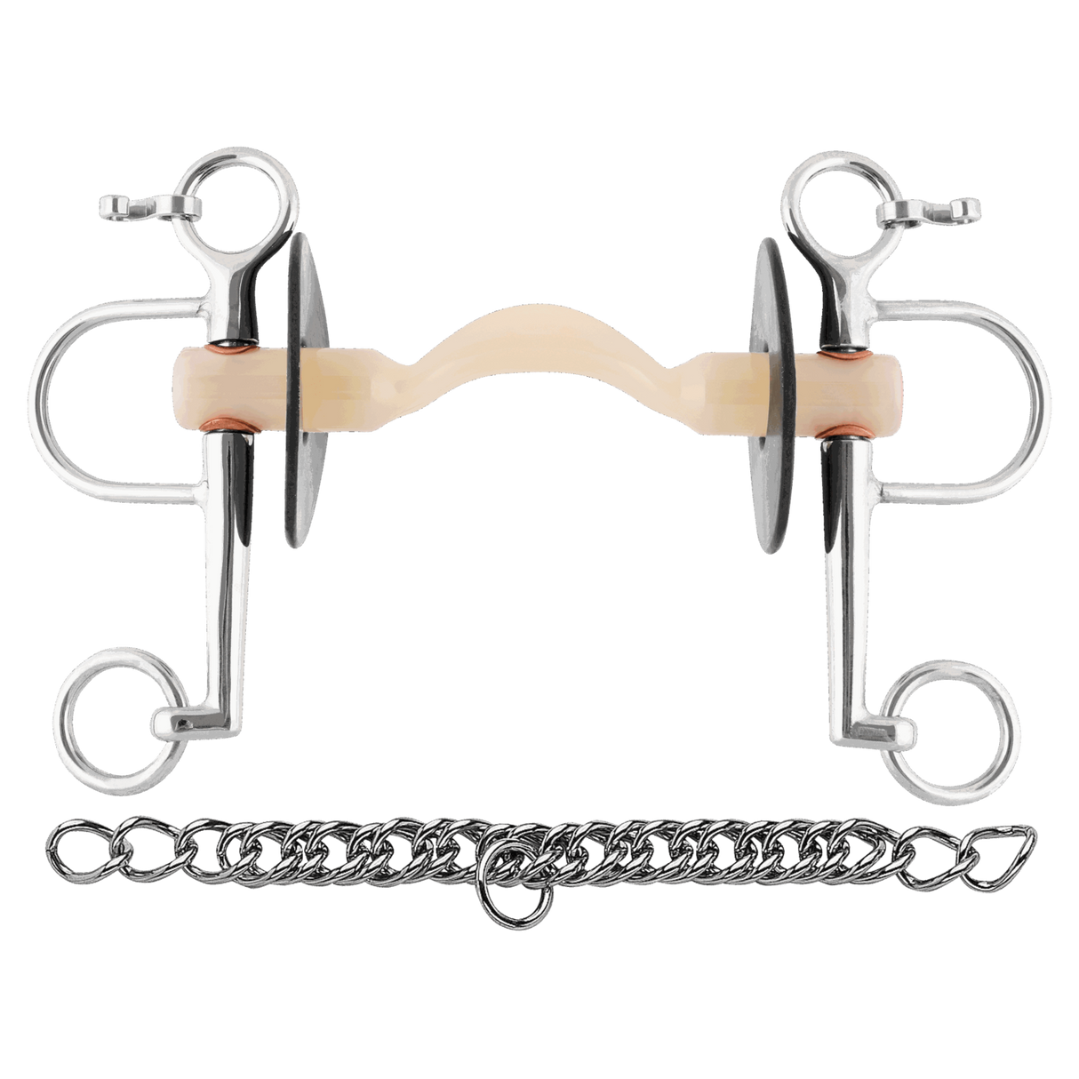 Nathe Pelham 20mm With Soft Mullen Mouth With Port & Long Cheeks