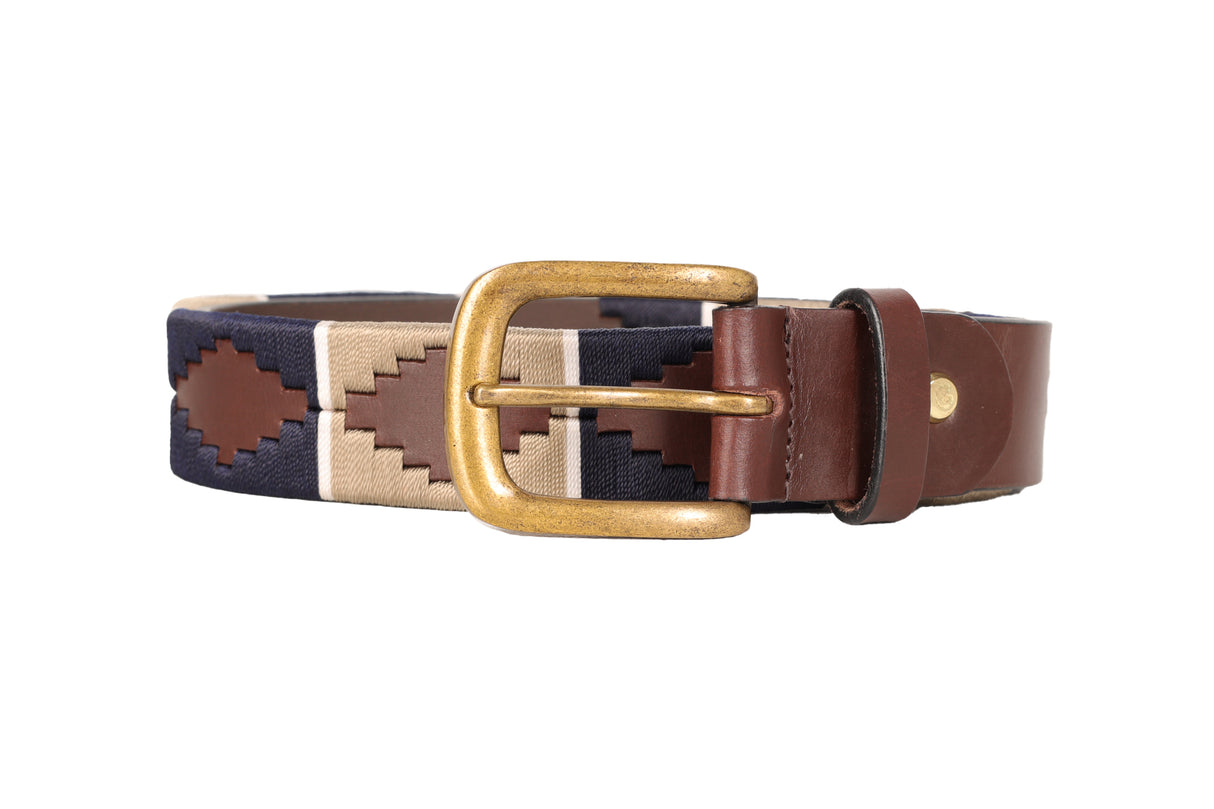 Hy Equestrian Elevate Polo Belt #colour_navy-fossil